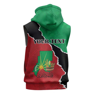Darfur Sudan Personalized Sleeveless Hoodie Be Strong - African Pride