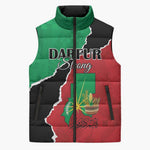 Personalized Sudan Sleeveless Puffer Jacket Darfur Be Strong