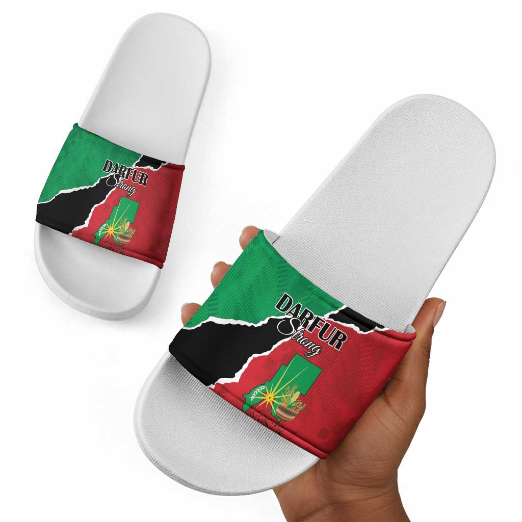 Sudan Slide Sandals Darfur Be Strong