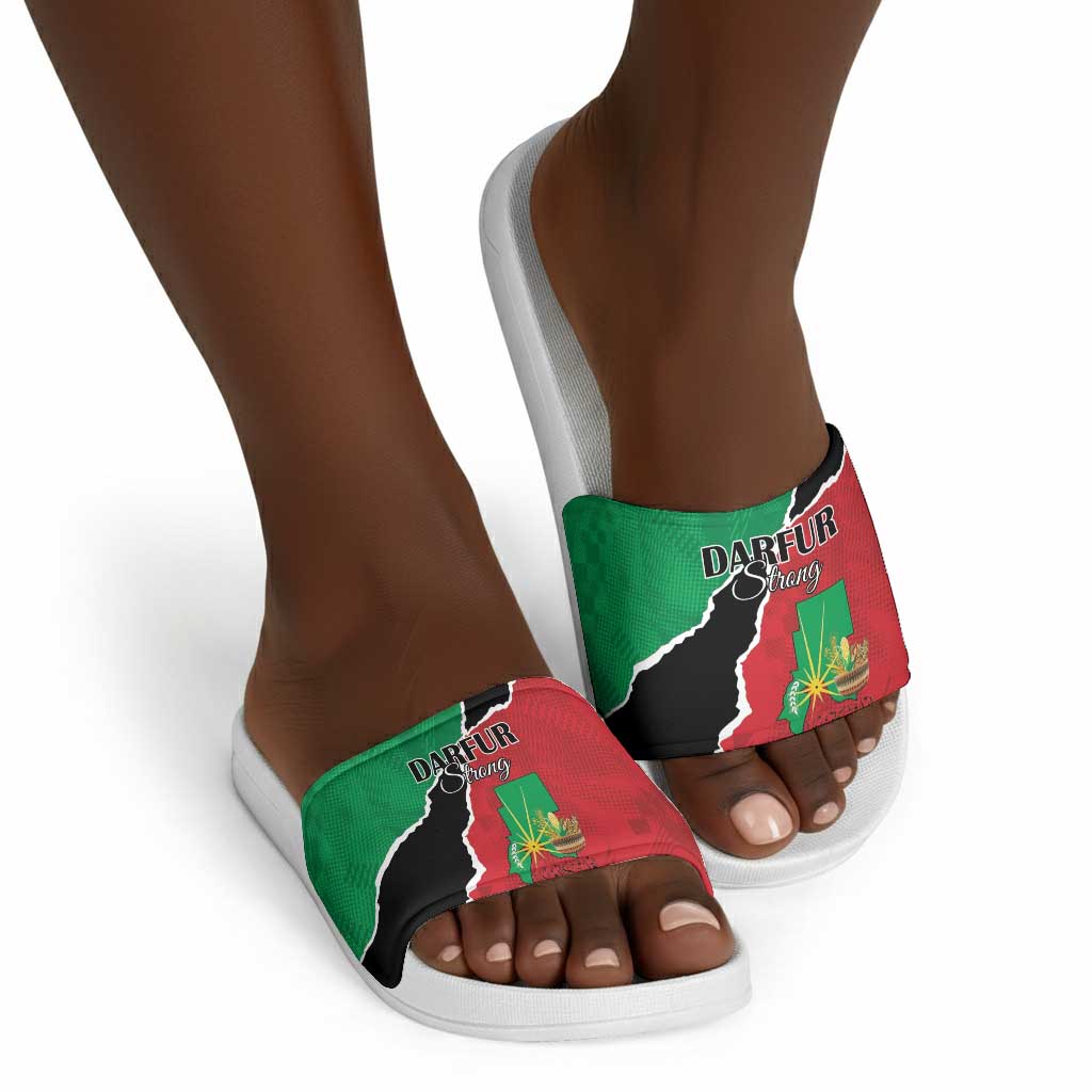 Sudan Slide Sandals Darfur Be Strong