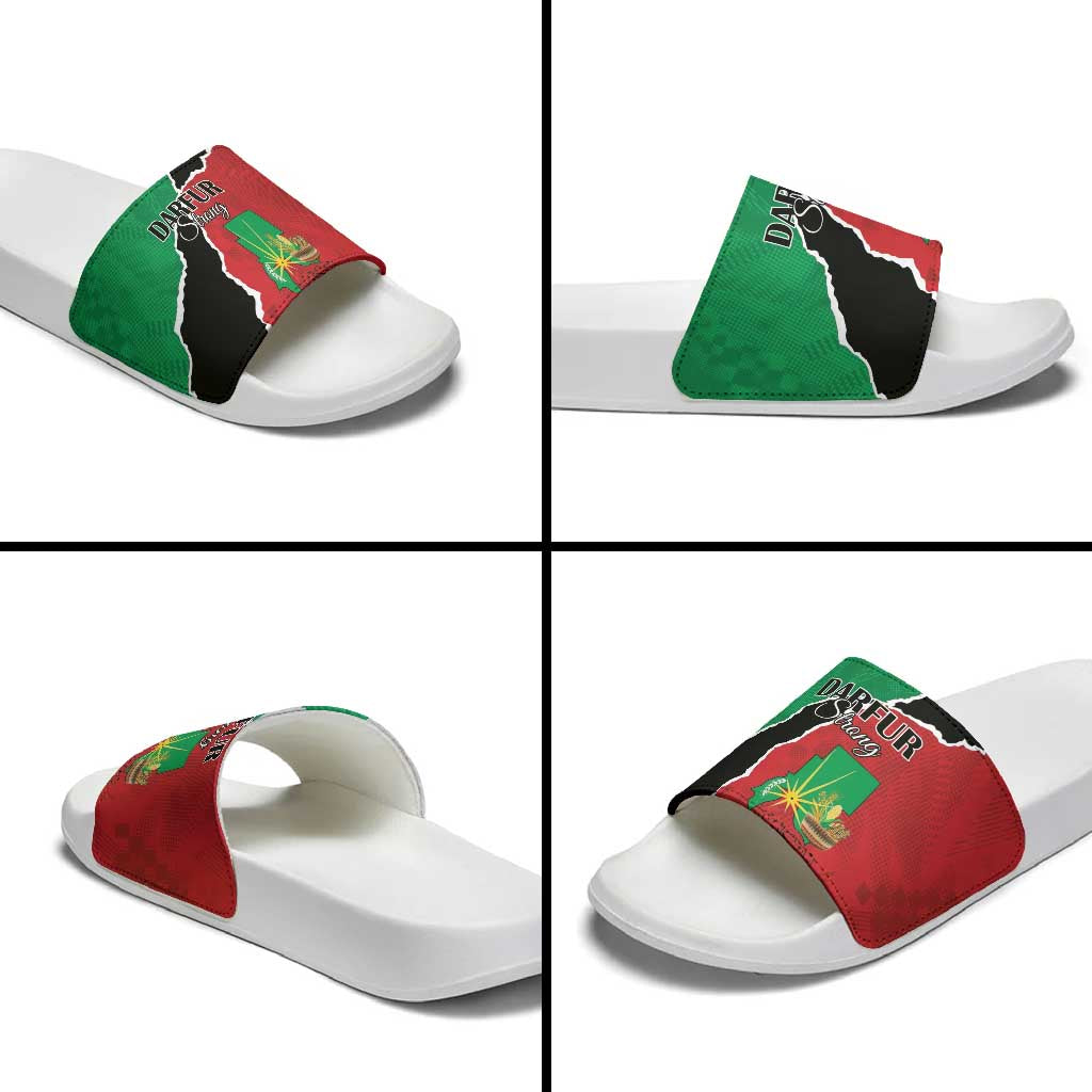 Sudan Slide Sandals Darfur Be Strong