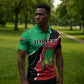Personalized Sudan Zipper Polo Shirt Darfur Be Strong