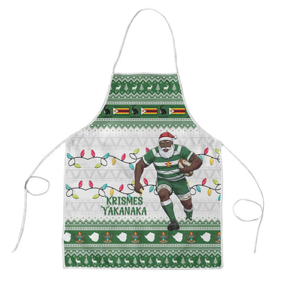 Zimbabwe Rugby Christmas Apron The Sables Krismes Yakanaka