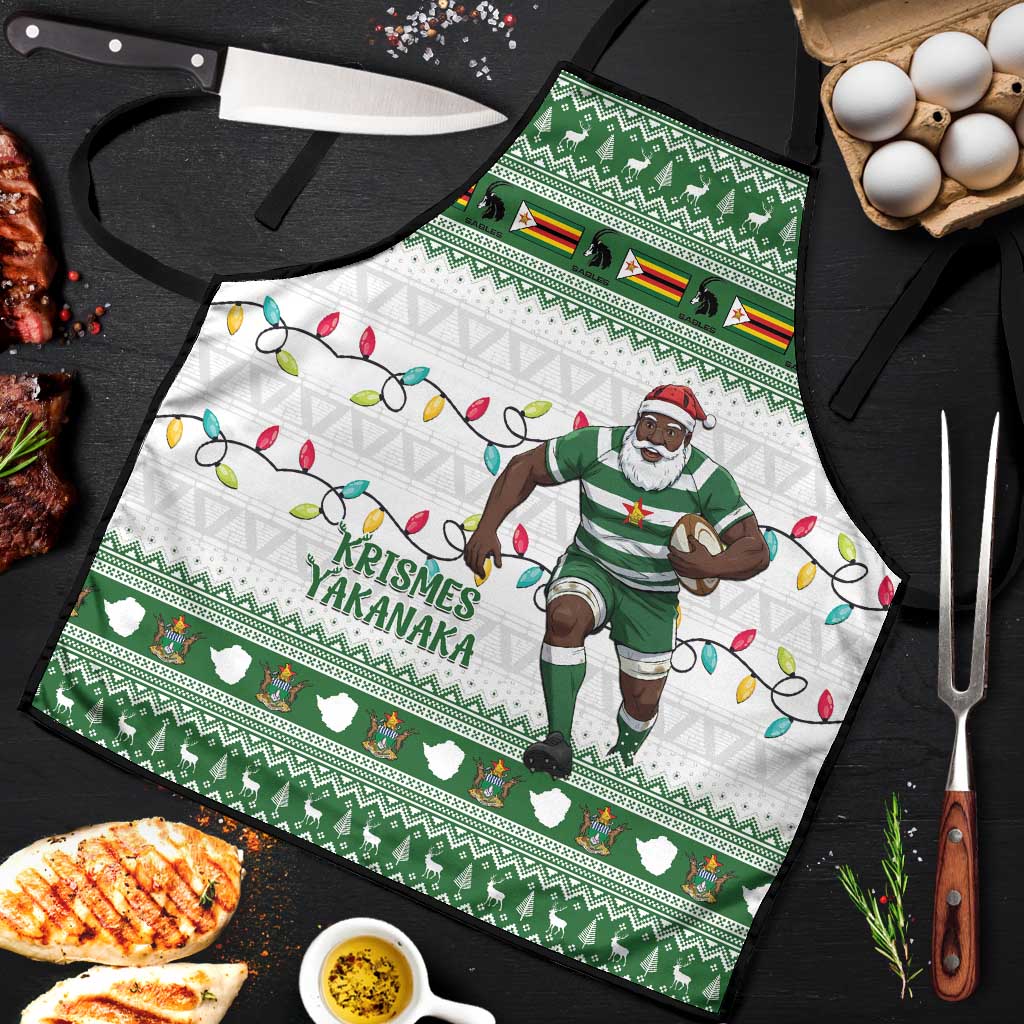 Zimbabwe Rugby Christmas Apron The Sables Krismes Yakanaka