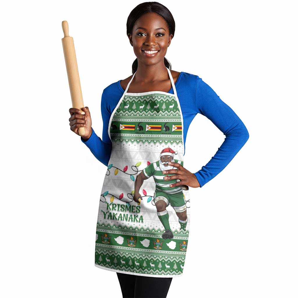 Zimbabwe Rugby Christmas Apron The Sables Krismes Yakanaka