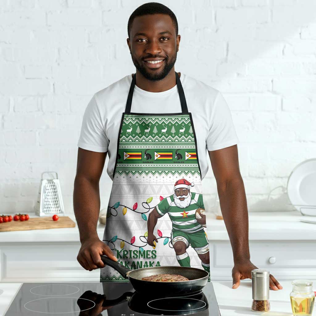 Zimbabwe Rugby Christmas Apron The Sables Krismes Yakanaka