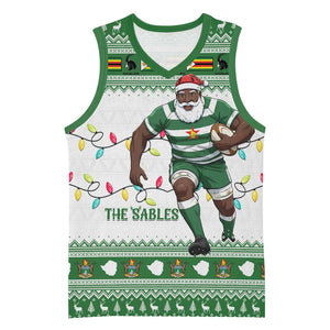Afro Christmas Rugby Zimbabwe Basketball Jersey The Sables Krismes Yakanaka LT15