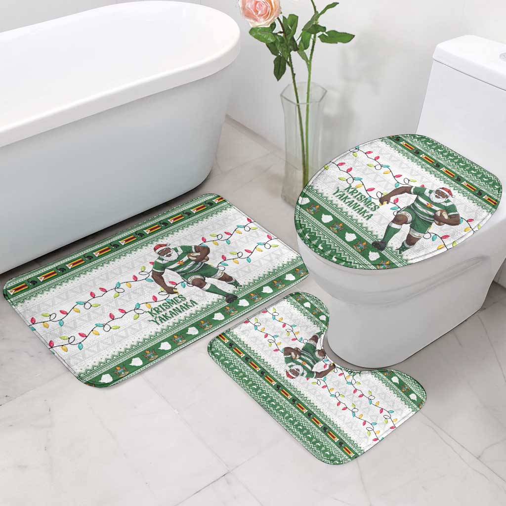Zimbabwe Rugby Christmas Bathroom Set The Sables Krismes Yakanaka