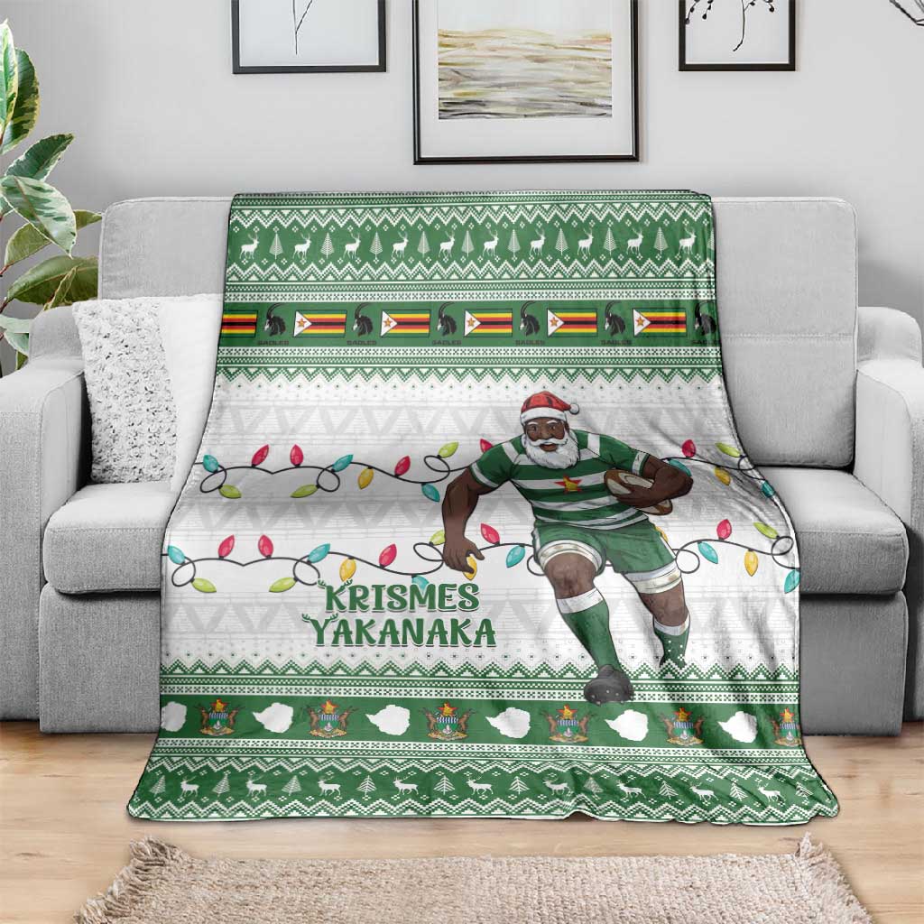Afro Christmas Rugby Zimbabwe Blanket The Sables Krismes Yakanaka - African Pride