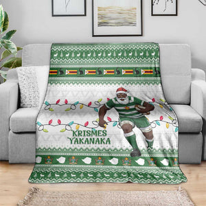 Afro Christmas Rugby Zimbabwe Blanket The Sables Krismes Yakanaka - African Pride
