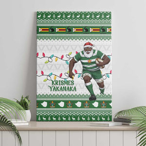 Afro Christmas Rugby Zimbabwe Canvas Wall Art The Sables Krismes Yakanaka - African Pride
