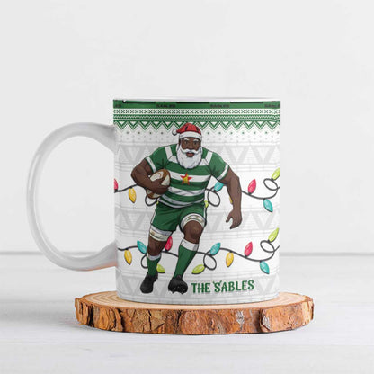 Zimbabwe Rugby Christmas Ceramic Mug The Sables Krismes Yakanaka