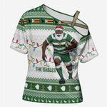 Zimbabwe Rugby Christmas Cross Shoulder Shirt The Sables Krismes Yakanaka