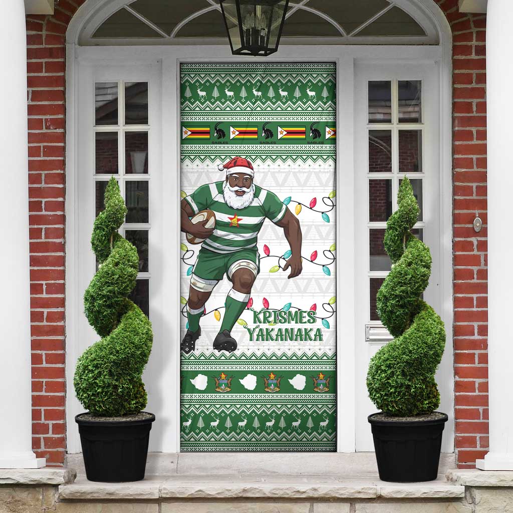 Zimbabwe Rugby Christmas Door Cover The Sables Krismes Yakanaka