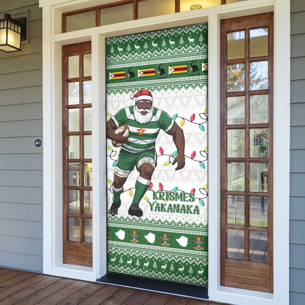 Zimbabwe Rugby Christmas Door Cover The Sables Krismes Yakanaka
