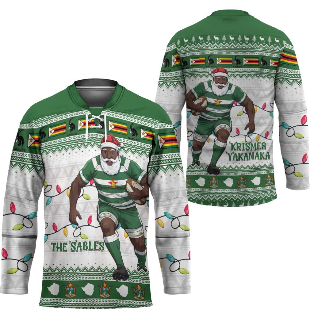 Zimbabwe Rugby Christmas Hockey Jersey The Sables Krismes Yakanaka
