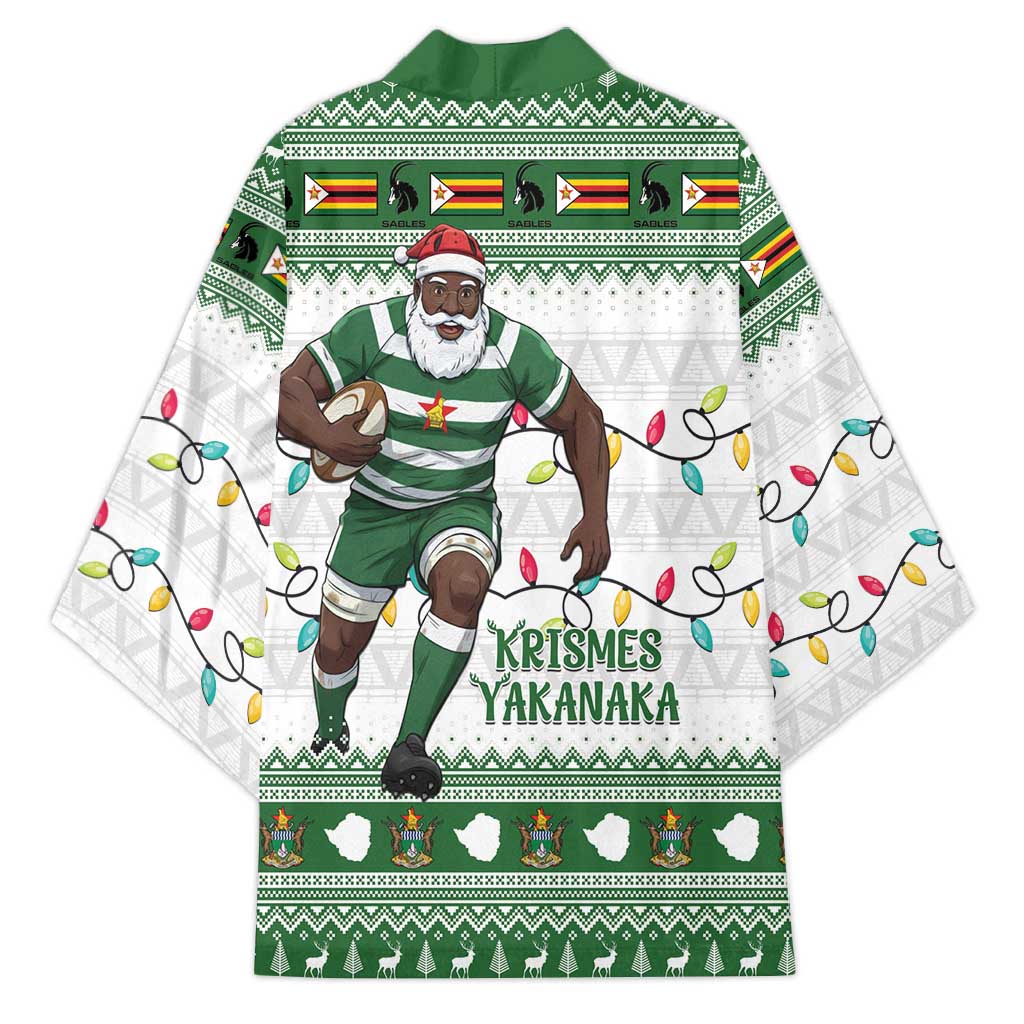 Zimbabwe Rugby Christmas Kimono The Sables Krismes Yakanaka