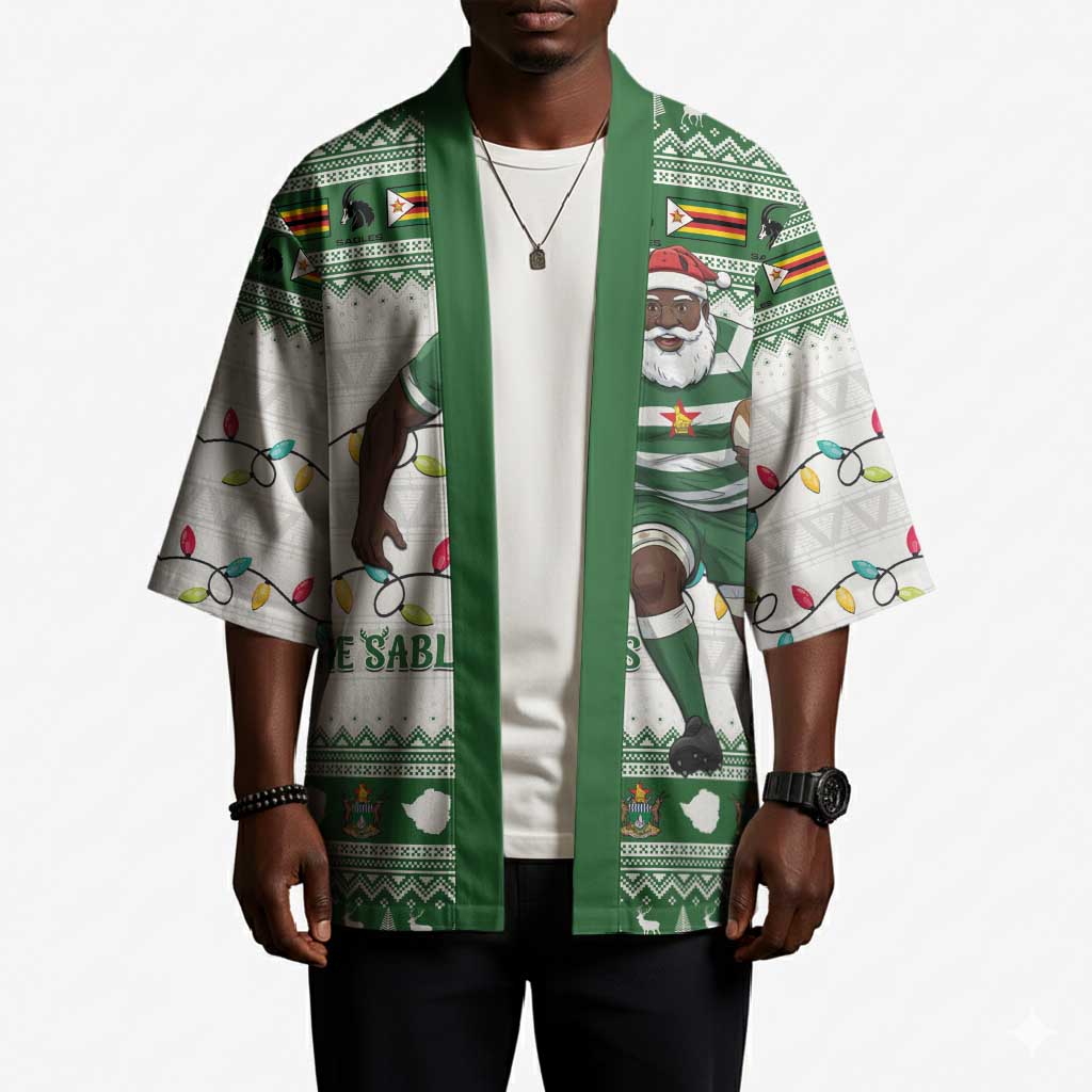 Zimbabwe Rugby Christmas Kimono The Sables Krismes Yakanaka