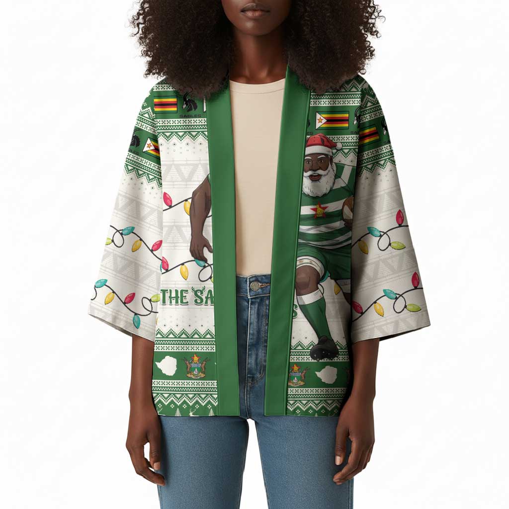 Zimbabwe Rugby Christmas Kimono The Sables Krismes Yakanaka