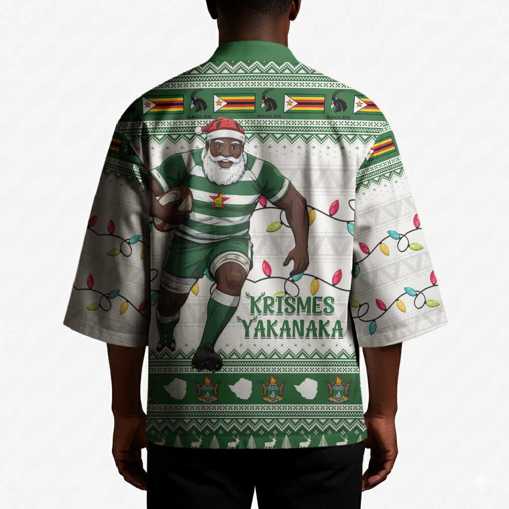 Zimbabwe Rugby Christmas Kimono The Sables Krismes Yakanaka