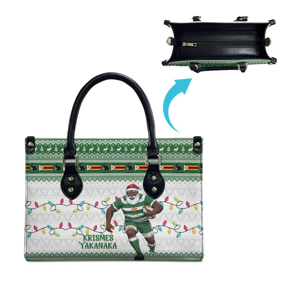Zimbabwe Rugby Christmas Leather Bag The Sables Krismes Yakanaka