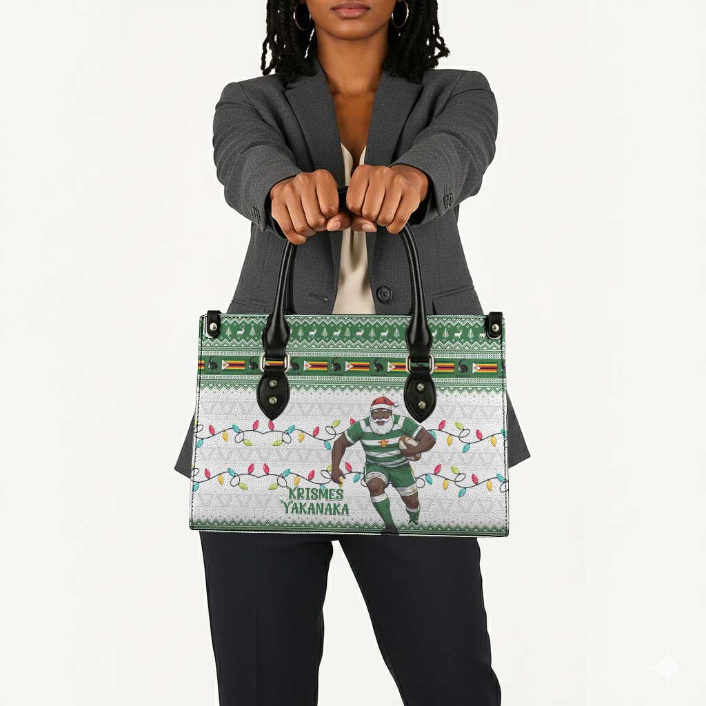 Zimbabwe Rugby Christmas Leather Bag The Sables Krismes Yakanaka