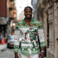 Afro Christmas Rugby Zimbabwe Long Sleeve Button Shirt The Sables Krismes Yakanaka - African Pride