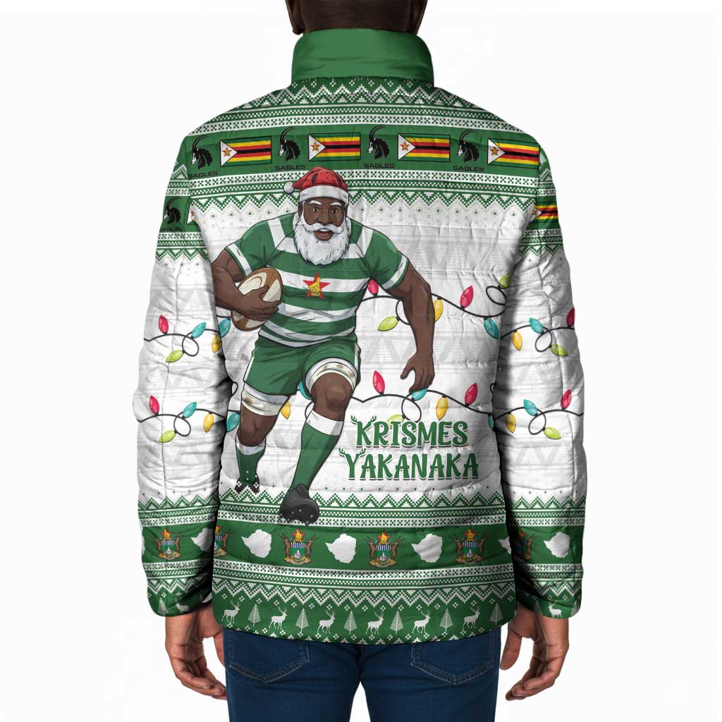 Zimbabwe Rugby Christmas Padded Jacket The Sables Krismes Yakanaka