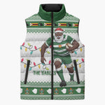 Zimbabwe Rugby Christmas Sleeveless Puffer Jacket The Sables Krismes Yakanaka