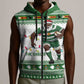 Afro Christmas Rugby Zimbabwe Sleeveless Zip Hoodie The Sables Krismes Yakanaka - African Pride