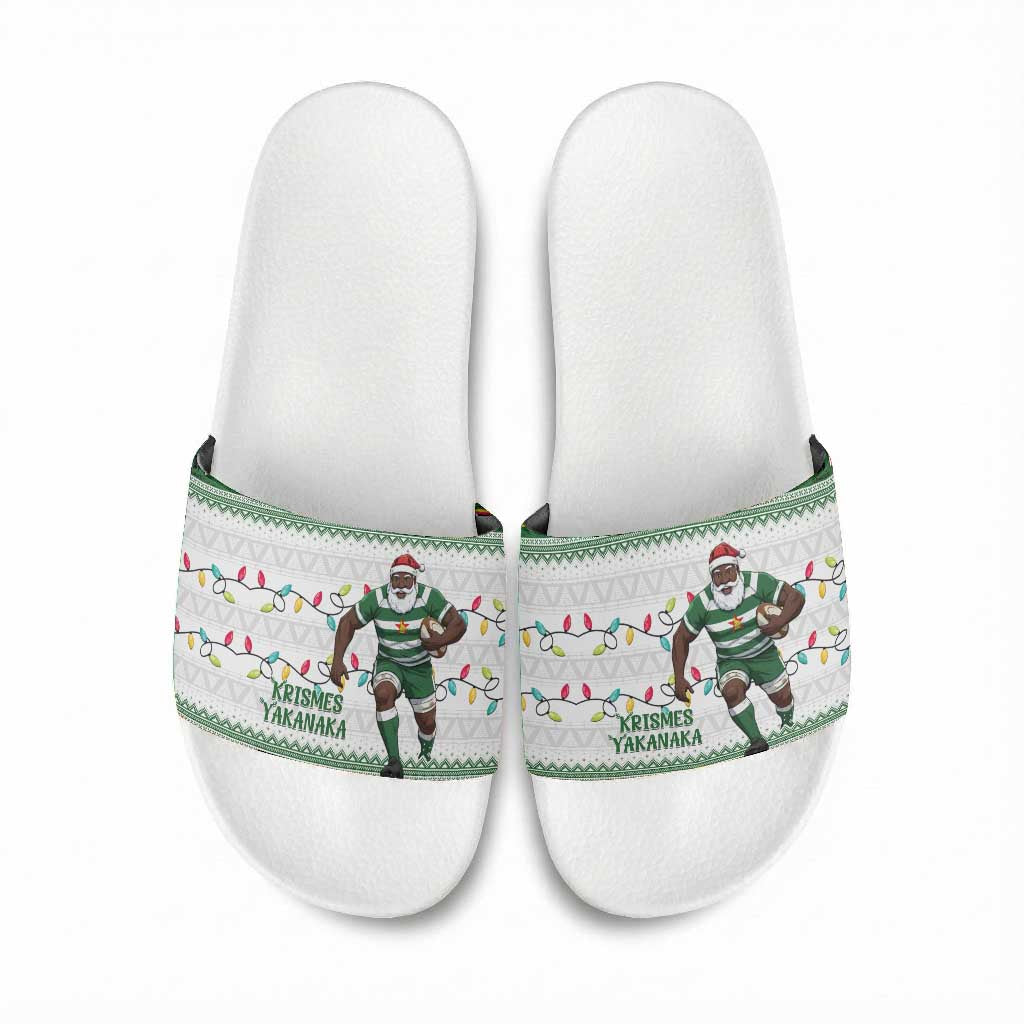 Zimbabwe Rugby Christmas Slide Sandals The Sables Krismes Yakanaka