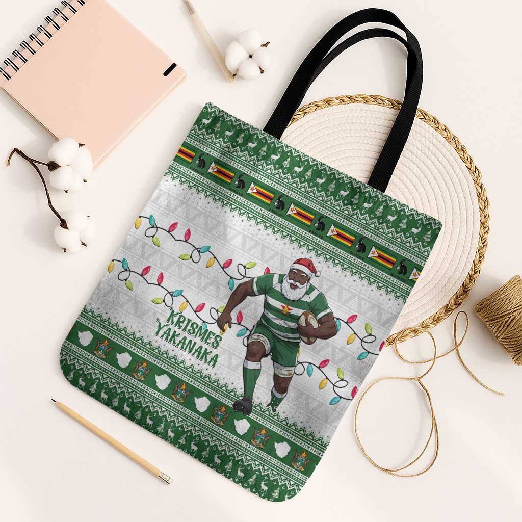 Zimbabwe Rugby Christmas Tote Bag The Sables Krismes Yakanaka