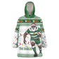 Afro Christmas Rugby Zimbabwe Wearable Blanket Hoodie The Sables Krismes Yakanaka - African Pride
