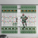 Afro Christmas Rugby Zimbabwe Window Curtain The Sables Krismes Yakanaka - African Pride