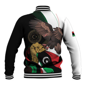 Afro Libya Baseball Jacket Arabian Eagle - Independence Day