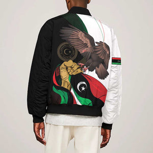 Afro Libya Bomber Jacket Arabian Eagle - Independence Day