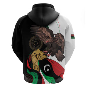 Afro Libya Hoodie Arabian Eagle - Independence Day