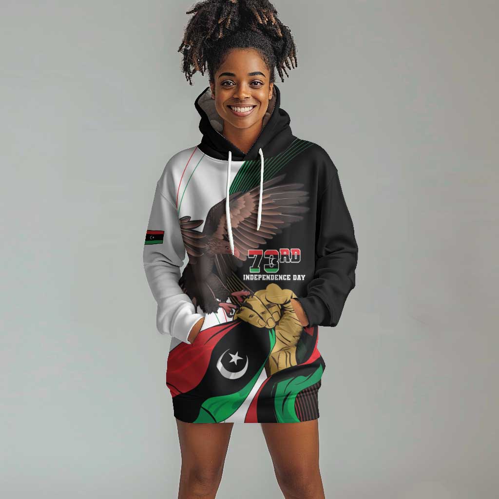 Afro Libya Hoodie Dress Arabian Eagle - Independence Day