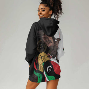 Afro Libya Hoodie Dress Arabian Eagle - Independence Day