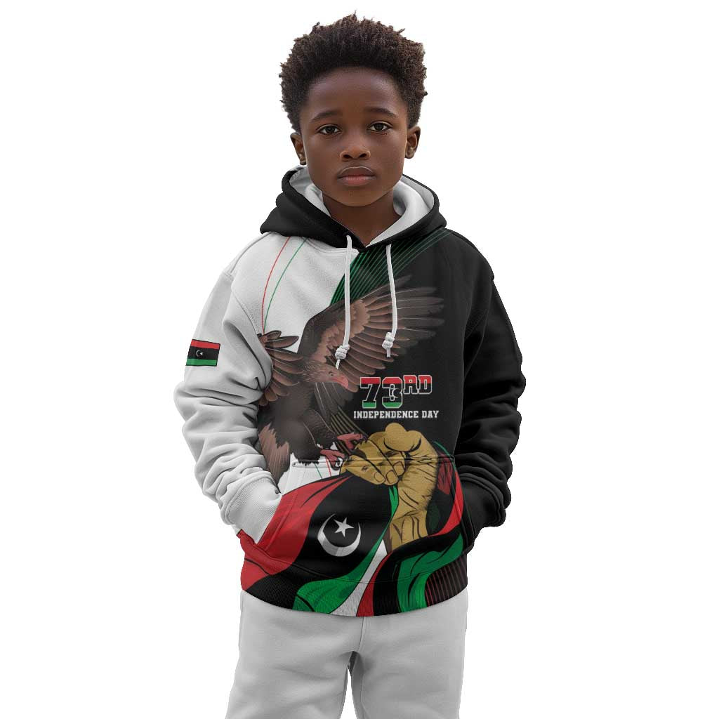 Afro Libya Kid Hoodie Arabian Eagle - Independence Day