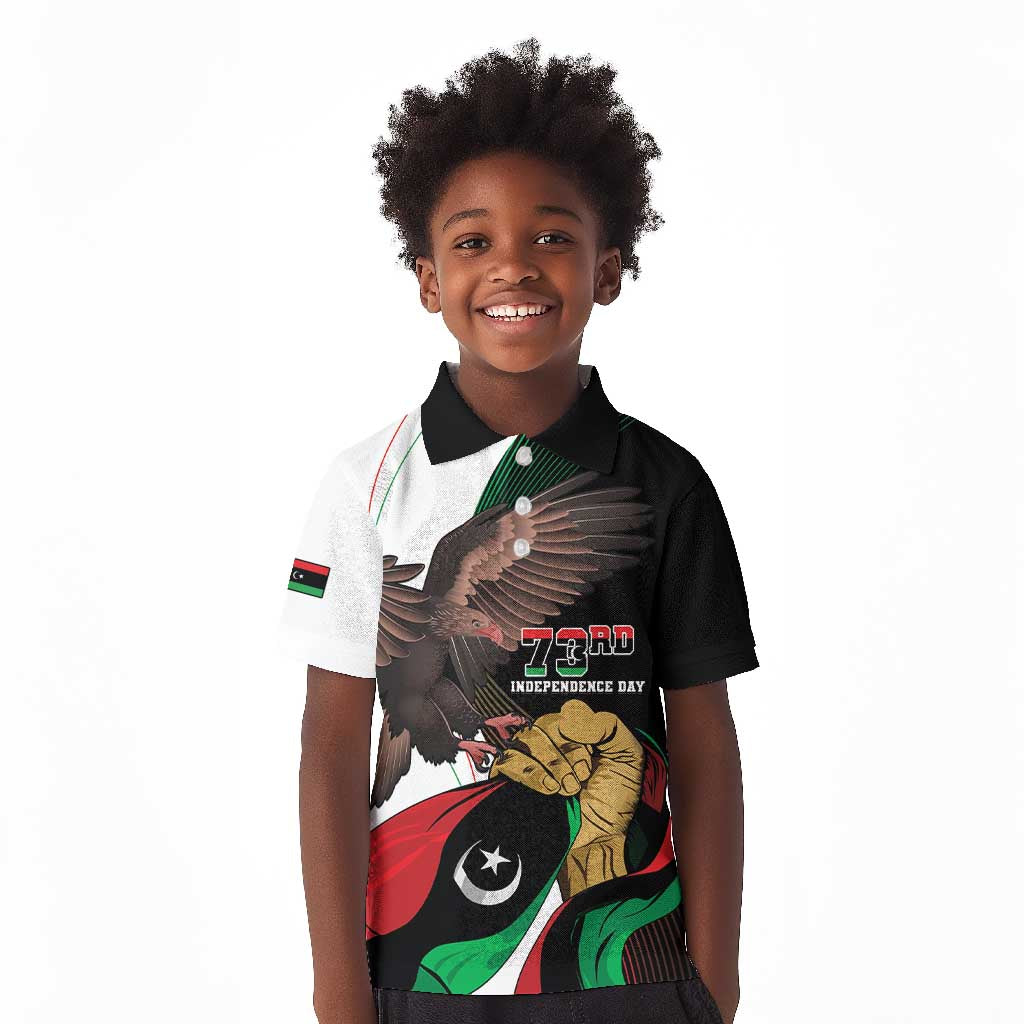 Afro Libya Kid Polo Shirt Arabian Eagle - Independence Day