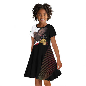 Afro Libya Kid Short Sleeve Dress Arabian Eagle - Independence Day