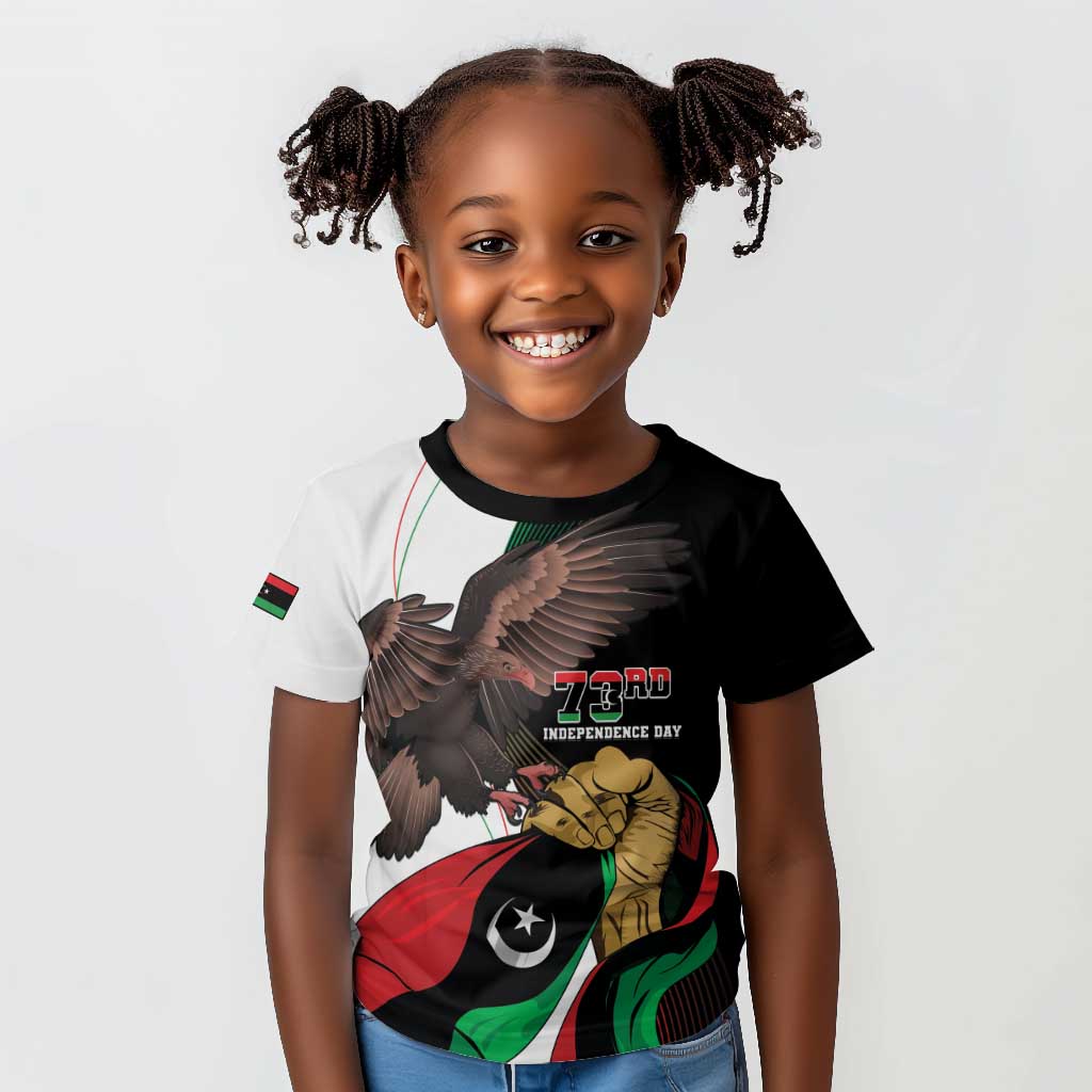 Afro Libya Kid T shirt Arabian Eagle - Independence Day