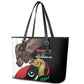 Afro Libya Leather Tote Bag Arabian Eagle - Independence Day