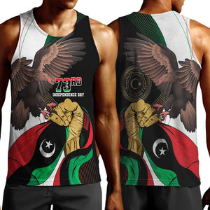 Afro Libya Men Tank Top Arabian Eagle - Independence Day