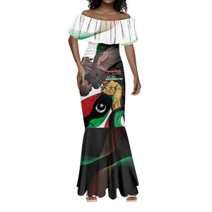 Afro Libya Mermaid Dress Arabian Eagle - Independence Day