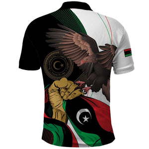 Afro Libya Polo Shirt Arabian Eagle - Independence Day