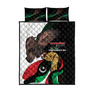 Afro Libya Quilt Bed Set Arabian Eagle - Independence Day