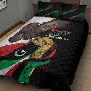 Afro Libya Quilt Bed Set Arabian Eagle - Independence Day