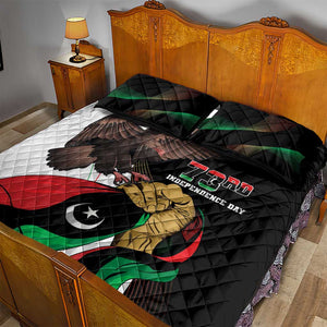 Afro Libya Quilt Bed Set Arabian Eagle - Independence Day